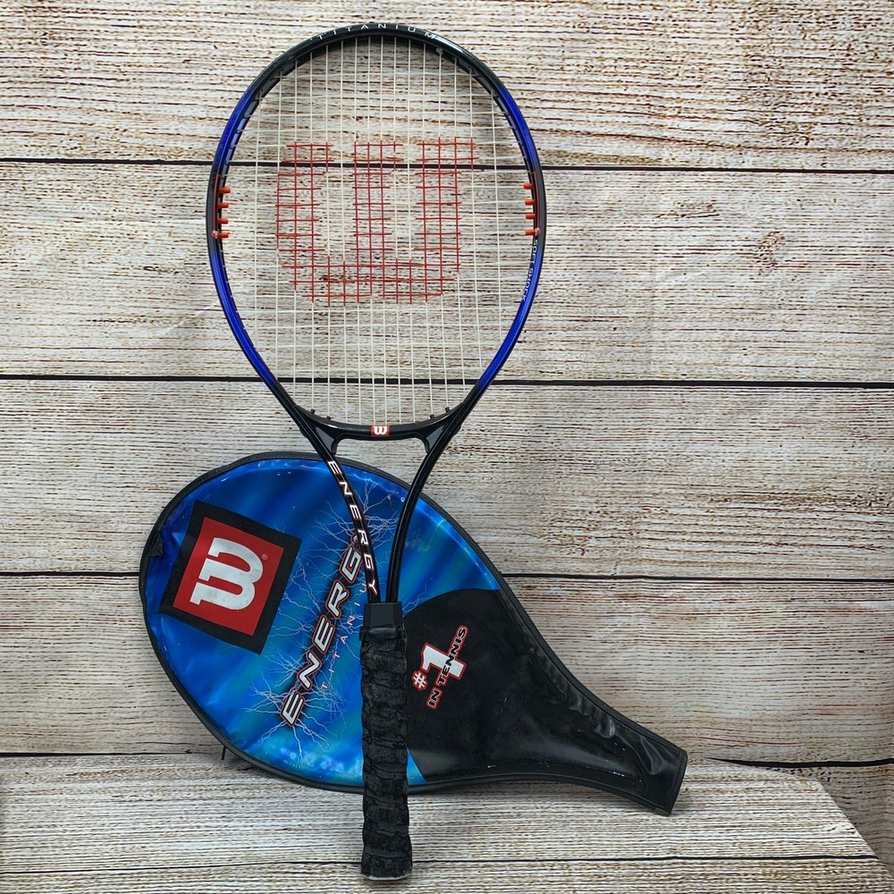 Wilson Energy Titanium Soft Shock Tennis Racquet 4 1/4 Grip with Cover